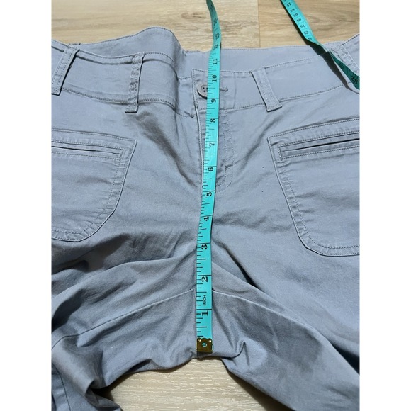 The North Face Pants‎ Women Large Gray Cotton Capri Cropped Hiking Outdoor - Picture 3 of 9